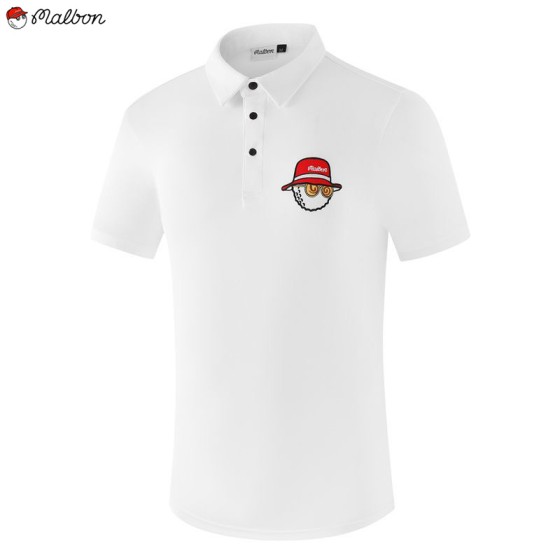 malbon 6종 남성 골프 반팔 카라티셔츠